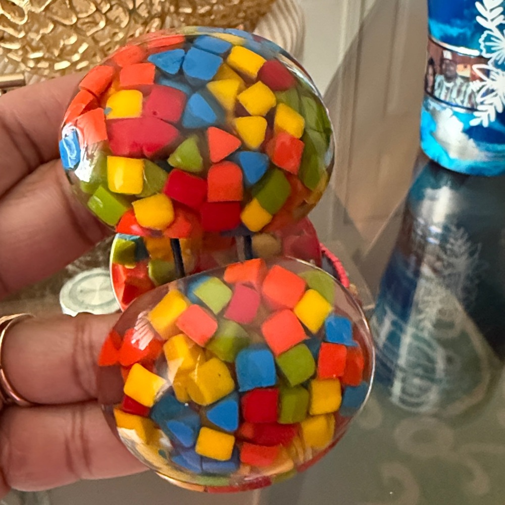 Colorful Mosaic and Beaded Bracelets - Picture 2 of 5